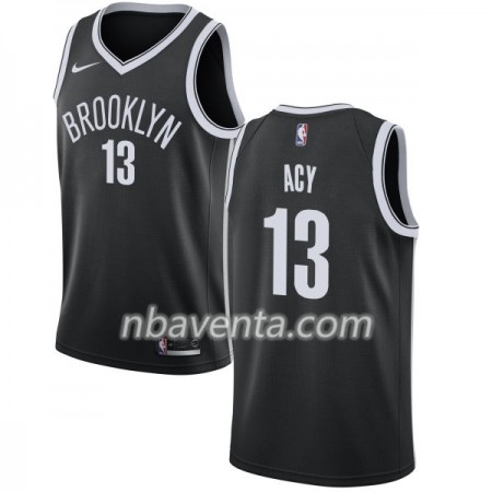 Camiseta Hombre Brooklyn Nets Quincy Acy 13 Nike 2017-18 Negro Swingman Camiseta Hombre Brooklyn Nets Quincy Acy 13 Nike 2017-18 Negro Swingman
